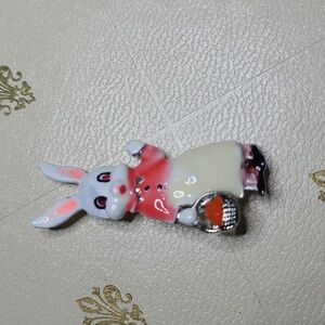 New Lady Bunny Enamel Brooch